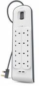 Belkin BSV804AF2M surge protector White 8 AC outlets 2 m
