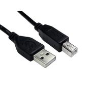 Cables Direct USB Cable 3 m USB 2.0 USB A - B Black Printer Cable image