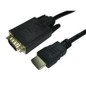 Cables Direct 77HDMI-VGCAB011 video cable adapter 1 m HDMI VGA D-Sub Black