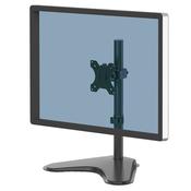 Fellowes Seasa Single Monitor Arm - Freestanding Monitor Mount for 8KG 32 inch Screens - Ergonomic Adjustable Monitor Arm - Tilt 45 Pan 120 Rotation 360 VESA 75 x 75100 x 100 - Black image