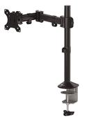 Fellowes Reflex Monitor Arm - Monitor Mount for 8KG 32 Inch Screens - Adjustable Monitor Desk Mount - Tilt 45 Pan 180 Rotation 360 VESA 75 x 75100 x 100 - Black image