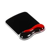Kensington Duo Gel Mouse Pad with Integrated Wrist Support - RedBlack image