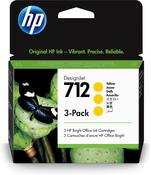 HP 712 3-pack 29-ml Yellow DesignJet Ink Cartridge image