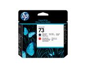 HP 73 Matte Black and Chromatic Red DesignJet Printhead image