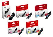 1 full set of Original Canon PGI-550XL and CLI-551XL Inks 5 Pack 61.2 ml of Ink image