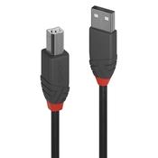 Lindy 7.5m USB 2.0 Type A to B Cable Anthra Line image