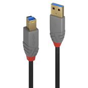 Lindy 2m USB 3.2 Type A to B Cable 5Gbps Anthra Line image