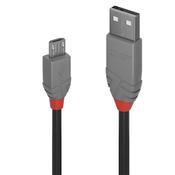 Lindy 1m USB 2.0 Type A to Micro-B Cable Anthra Line image
