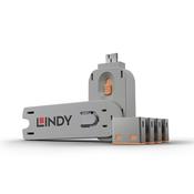 Lindy USB Port Blocker - Pack of 4 Colour Code Orange image