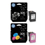 Multipack of Original HP 305XL Black &amp; Colour Inks 1 x 240pgs  1 x 200pgs image