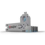 Lindy USB Port Blocker - Pack of 4 Colour Code Blue image