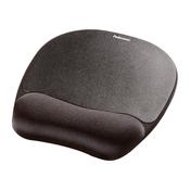 Fellowes Mouse Mat Wrist Support Memory Foam Mouse Pad Ergonomic Mouse Mat Black image