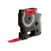 DYMO D1 Standard - Black on Red - 12mm image