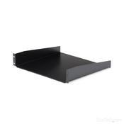 StarTech.com 2U Server Rack Shelf - Universal Rack Mount Cantilever Shelf for 19 Network Equipment Rack &amp; Cabinet - Heavy Duty Steel  Weight Capacity 44lb20kg - 16 Deep Tray Black