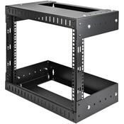 StarTech.com 8U 19 Wall Mount Network Rack - Adjustable Depth 12-20 2 Post Open Frame Server Room Rack for AVData IT CommunicationComputer EquipmentSwitch wCage Nuts &amp; Screws