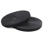 StarTech.com 100ft Hook and Loop Roll - Cut-to-Size Reusable Cable Ties - Bulk Industrial Wire Fastener Tape Adjustable Fabric Wraps Black  Resuable Self Gripping Cable Management Straps