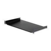 StarTech.com 1U Fixed Server Rack Mount Shelf - 10in Deep Steel Universal Cantilever Tray for 19 AV Network Equipment Rack - Heavy Duty Steel - Weight Capacity 44lbs20kg Black