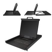 StarTech.com 16 Port Rackmount KVM Console w 6ft Cables - Integrated KVM Switch w 19 LCD Monitor - Fully Featured 1U LCD KVM Drawer- OSD KVM - Durable 50000 MTBF - USB  VGA Support