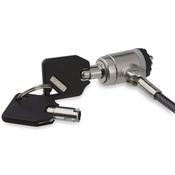 StarTech.com 6ft 2m Laptop Cable Lock with Keys - Keyed Security Cable Lock for Compatible K-Slot Laptops Desktops Computers &amp; Other Devices - Anti-Theft Vinyl Coated Steel Cable Lock