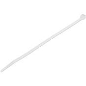 StarTech.com 820cm Cable Ties - 184mm wide 2-1855mm Bundle Diameter 50lb22kg Tensile Strength Nylon Self Locking Zip Ties with Curved Tip - 94V-2UL Listed 100 Pack - White image