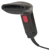 Manhattan Contact CCD Handheld Barcode Scanner USB 60mm Scan Width Cable 152cm Max Ambient Light 5000 lux sunlight Black Three Year Warranty image