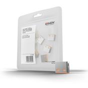 Lindy USB Port Blocker without key - Pack of 10 Colour Code Orange image