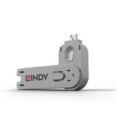 Lindy USB Type A Port Blocker Key White