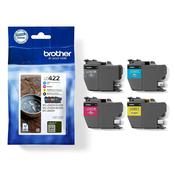1 full set of Original Brother LC422 Standard Capacity ink Cartridges 33.3ml of ink image