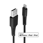 Lindy 0.5m USB to Lightning Cable Black