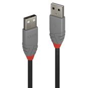 Lindy 0.2m USB 2.0 Type A to A Cable Anthra Line image