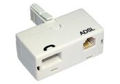 Cables Direct ADSL Microfilter Adaptor Type BT ADSL BT White image