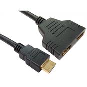 Cables Direct CDLHD-000A HDMI cable 0.35 m HDMI Type A Standard 2 x HDMI Type A Standard Black image