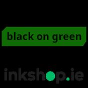 inkshop.ie Own Brand Brother TZe-741 Black on Green P-Touch Tape 18mm x 8m image