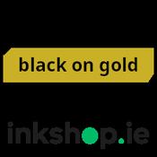 inkshop.ie Own Brand Brother TZe-821 Black on Gold P-Touch Tape, 9mm x 8m