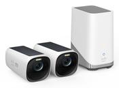 Eufy Security eufyCam 3 2-Cam Kit 4K Wireless Security Camera with Integrated Solar Panel Face Recognition AI Security Camera with expandable local storage Forever Power Outdoor Camera Spotlight and Color Night Vision No Monthly Fee image