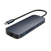 HYPER HD4006GL interface hub USB 3.2 Gen 1 3.1 Gen 1 Type-C 10000 Mbits Blue Grey image