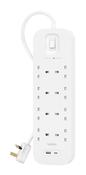 Belkin Connect White 8 AC outlets 2 m