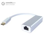 connektgear USB 3 Type C to RJ45 Cat 6 Gigabit Ethernet Adapter - Male to Female image