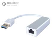 connektgear USB 3 to RJ45 Cat 6 Gigabit Ethernet Adapter - Male to Female image