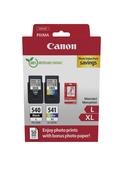 Canon PG-540L Black  CL-541XL Colour  High Yield Ink Cartridges  50 Sheets Photo Paper 5224B012 image