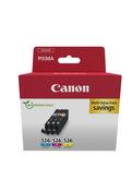 Canon CLI-526 Colour inks multipack 3 pcs Cyan Magenta Yellow 4541B018 image