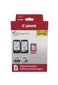 Canon PG-575  CL-576 inks multipack  50 sheets 6 x 4 photo paper 5438C004 image
