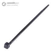 connektgear Plastic Cable Ties High Tensile Strength 370 x 4.8mm - Pack of 100 Black image