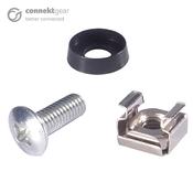 connektgear Cage Nuts and Screws M6 Pack of 50 image