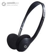 connektgear HP503 Basic Stereo PC On-Ear Headset with In-Line Mic and Volume Control - Black image