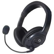 connektgear HP512 Stereo PC On-Ear Headset with Boom Mic and Volume Control - Black image