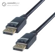 connektgear 2m V1.2 4K DisplayPort Connector Cable - Male to Male Gold Lockable Connectors image