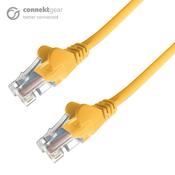 connektgear 1.5m RJ45 CAT6 UTP Stranded Flush Moulded LS0H Network Cable - 24AWG - Yellow image
