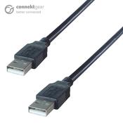 connektgear 3m USB 2 Connector Cable A Male to A Male - High Speed image