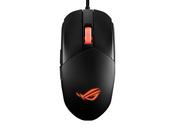 Asus ROG Strix Impact III Wired Gaming Mouse - 12,000 DPI, 59g, RGB, Black, Right-hand, USB Type-A, Optical with Red ROG Logo and Scroll Wheel Illumination